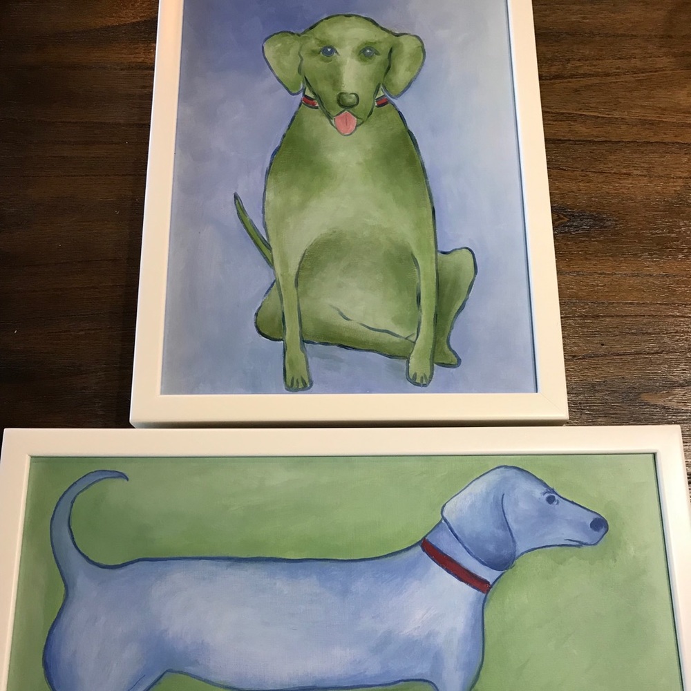 Pottery Barn Kids Dog Canvas Wall Art